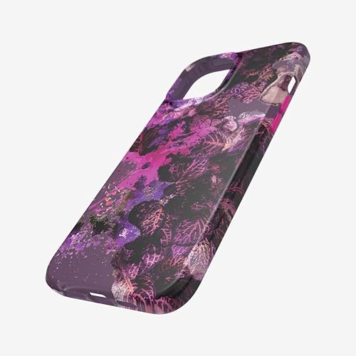tech21 Eco Art - Funda para Apple iPhone 12 Pro Max 5G con protección contra caídas de 10 pies, diseño collage 1, color rosa y morado