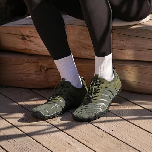 Image of EWUHA Barefoot Shoes Womens Mens Footwear for Walking Hiking with Wide Toe Box,Healthy & Non-Slip,Breathable Barefoot Vitality Water Shoes for Beach Pool Swim Outdoor (Unisex)