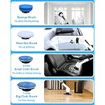 Electric Spin Scrubber, Bathroom Shower Cleaning Brush with Long Handle - Image 6