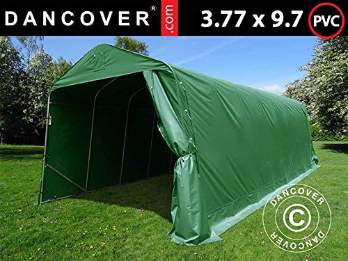 Dancover Portable Garage Garage tent PRO 3.77x9.7x3.18 m, PVC, Green
