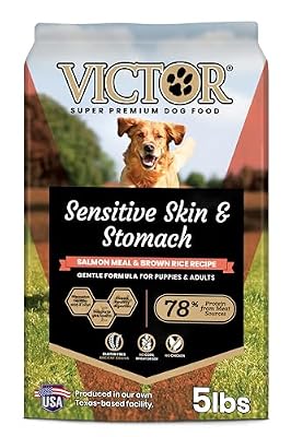 VICTOR Sensitive Skin & Stomach - Salmon Meal & Brown Rice Dog Food, 5 lb