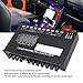 Sound Equalizer, 7 Band Car Audio Equaliser, Adjustable 7 Band EQ Car Amplifier Graphic Equaliser with CD AUX Input Selector Switch, Front Rear Sub Outputs.