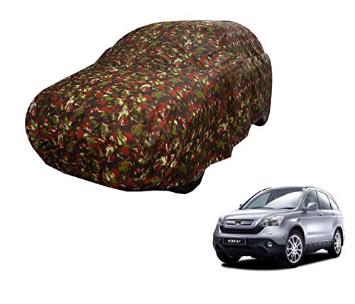 Image of Auto Hub Car Cover Compatible with Cr-V with Weather Proof, Triple Stitched, Cr-V Car Cover Jungle Look
