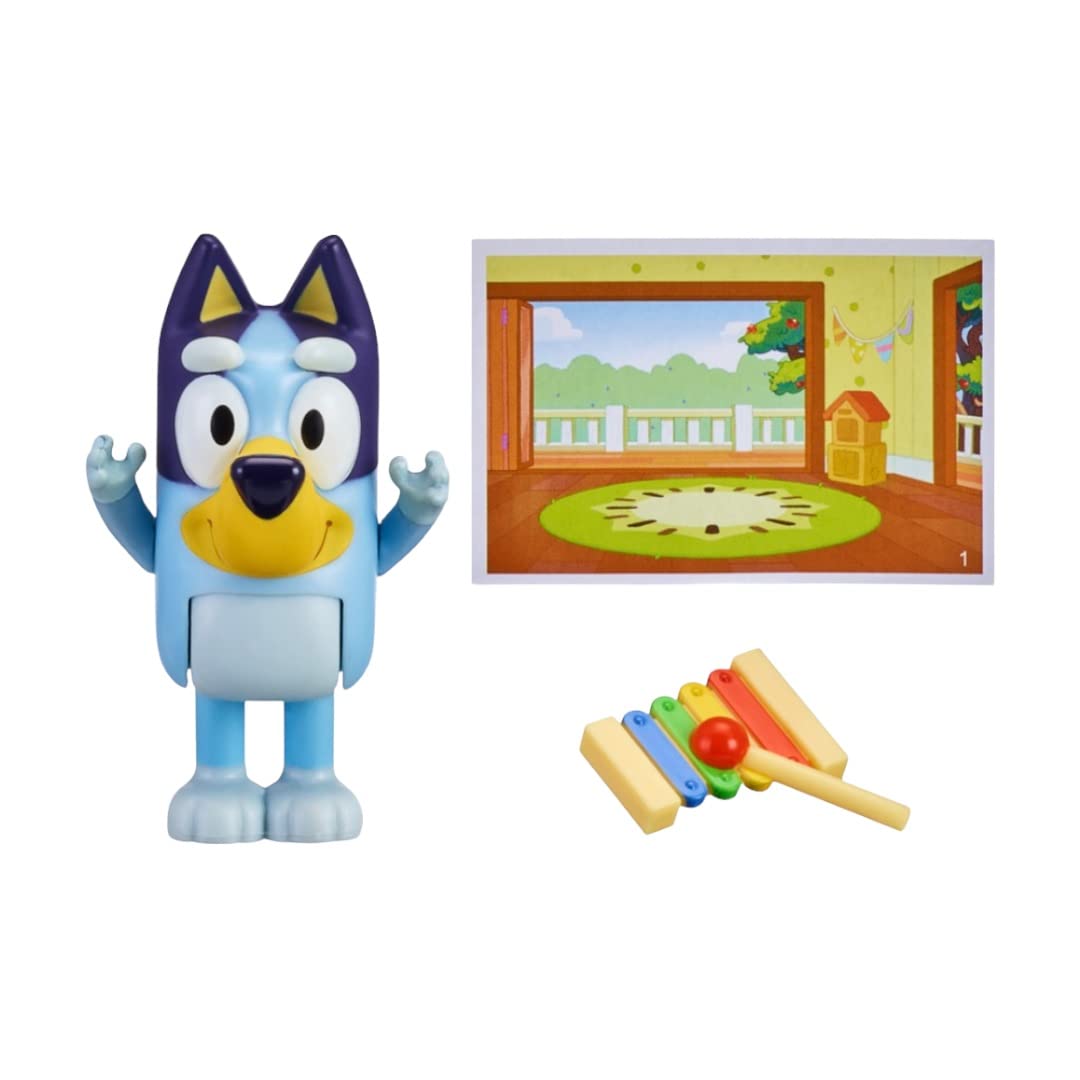 Bluey Story Starters - Choose from 8 Figures - Bluey, Bingo, Honey, Snickers, Indy, or Muffin - Ages 3+ (Bluey & Xylophone)