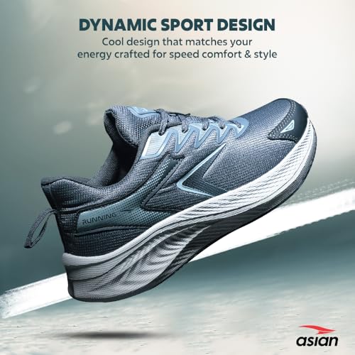 Image of ASIAN Boss-26 Running Shoes for Men | Lightweight Casual Sports Shoes for Walking, Jogging, Gym Boys Stylish Sneaker with Breathable & Anti-Slip Durable Sole