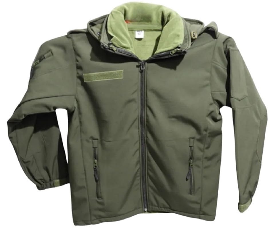 standard army store Tactical Jacket Olive Green | Soft Shell Jacket Detachable Hood | Waterproof Jacket With Multi-Pockets | Army Jackets | Police Jacket-picture-29