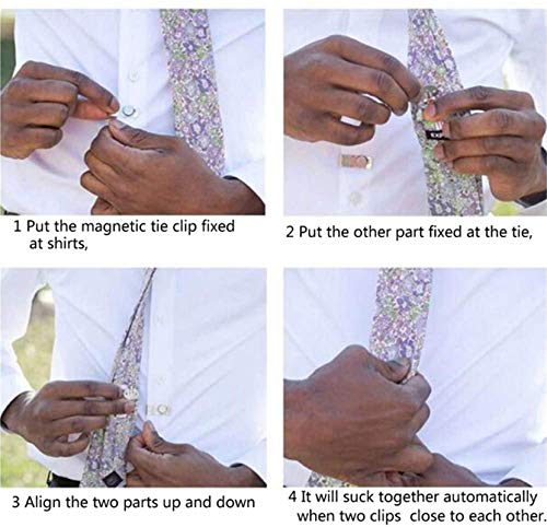 Fermacravatta Magnetici per Uomo Invisibile