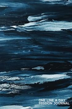 One Line a Day Mission Journal : 2 Year Daily Missionary Notebook LDS Journal for Elders and Sisters Blue Paint Cover