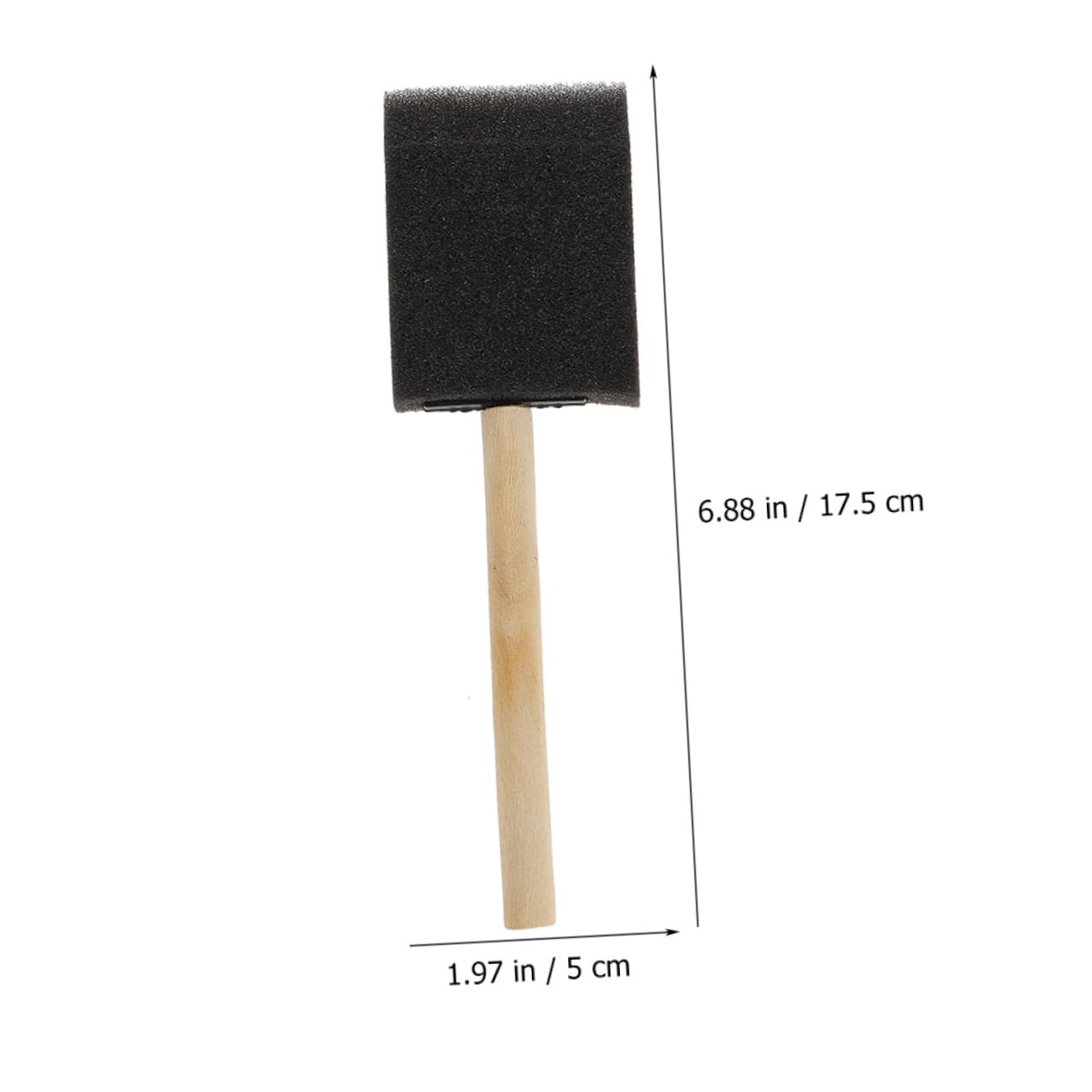 TEHAUX 12Pcs Compact Sponge Painting Tools with Handle Drawing Sponges for Art Projects for Creative Painting DIY Crafts and Fun Activities