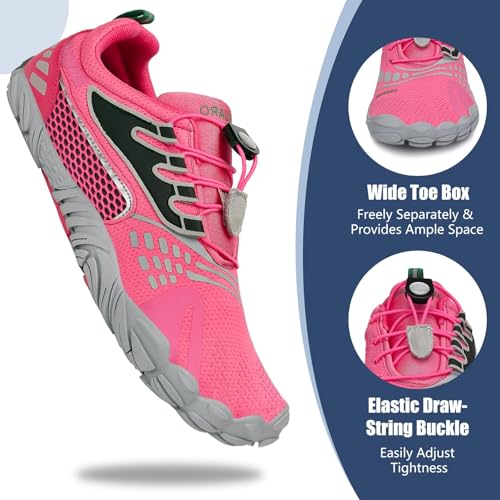 Image of SAGUARO Womens Mens Barefoot Shoes Minimalist Trail Runner Wide Toe Box Zero Drop Outdoor Cross Training Shoe