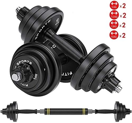 suge Dumbbell Set Gym Bicep Weight Training Abdominal Training Device Removable Gym Barbell Set Empty Dumbbell Shell Weight Dumbbell 15KG, 20KG, 30KG