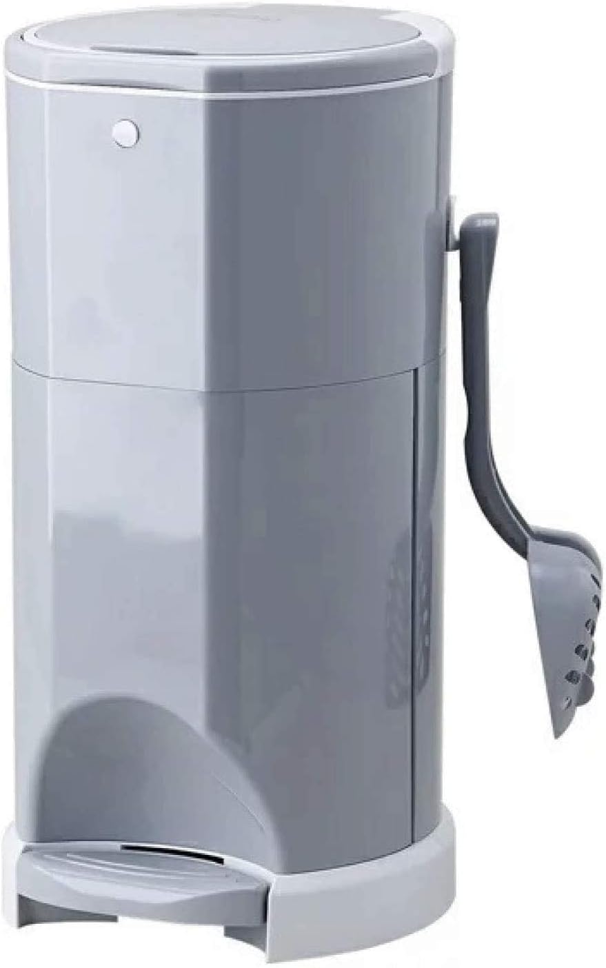 Litter Champ Premium Odor-Free Cat Litter Disposal System, Gray (2 Pack)