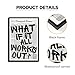 Trendy Luxury Black and White Framed Wall Art-What If It All Works Out Poster For Preppy Girly Dorm Decor-Funky Fashion Newspaper Pictures Canvas Prints Ready to Hang Room