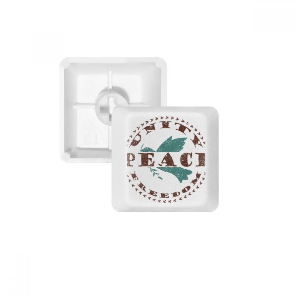 Keycaps PBT symbole paix branche d'olivier pour clavier mécanique - 4