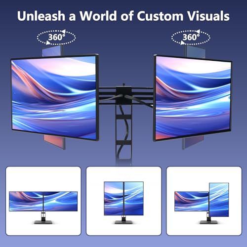Image of DEPGI 21 inch Laptop Screen Extender, Freestanding Laptop Screen Extender, 2x21 FHD IPS Extended Monitor Versatile Dual & One-Click Mirror Modes for All 13-17 inch Laptops (Mac /Windows /M1-M3 Compatible)