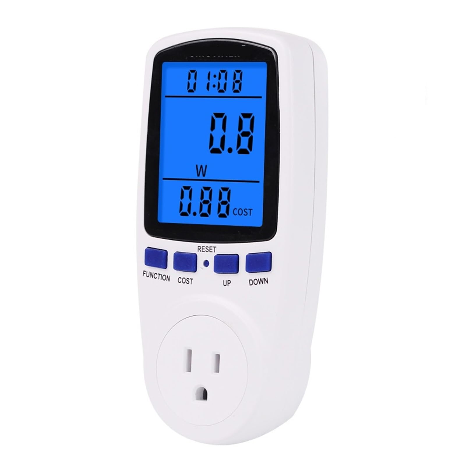 Contador de energía Digital Medidor de Potencia eléctrica retroiluminado Medidor de Consumo de energía eléctrica KWh Medidores de energía de vatios 220 V 110 V CA(U+s)
