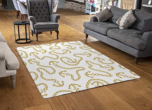 Tapis Anchor & Chains taille M 80x150cm de style marin