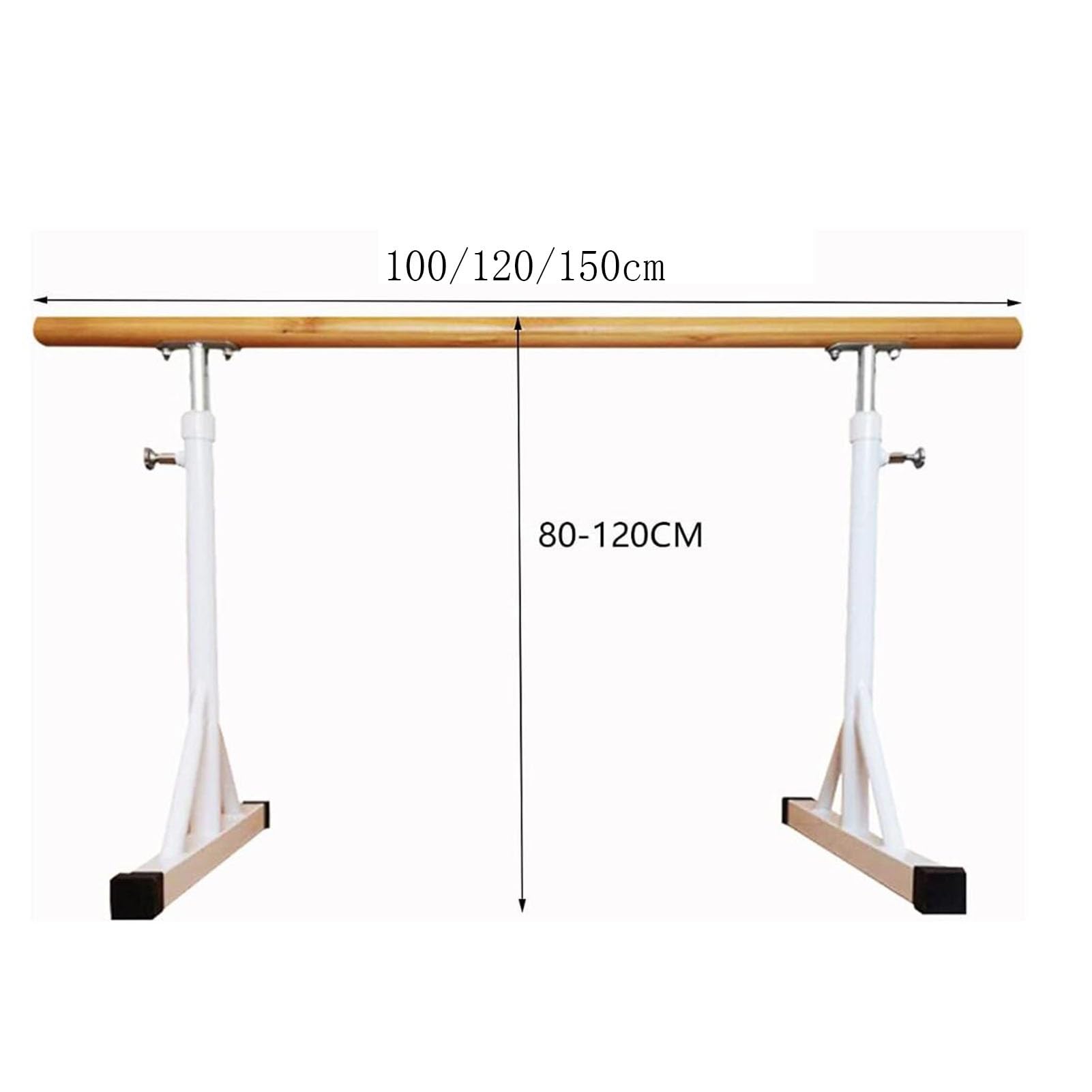 Sbarra da ballo portatile regolabile in altezza 80-120 cm – Attrezzatura mobile da studio di danza per palestra e fitness a casa, perfetta per allenamenti di danza classica e riscaldamento