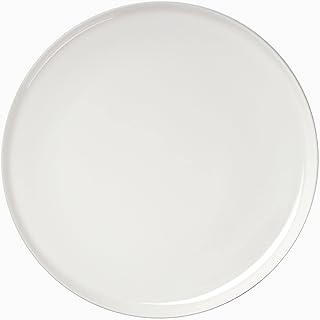 MARIMEKKO Oiva Dinner Plate — Refine Your Kitchen Décor with Our Iconic White Stoneware — Stylish & Classic White Porcelain Dinner Plates to Elevate Your Dining Experience (10-inch Diameter)