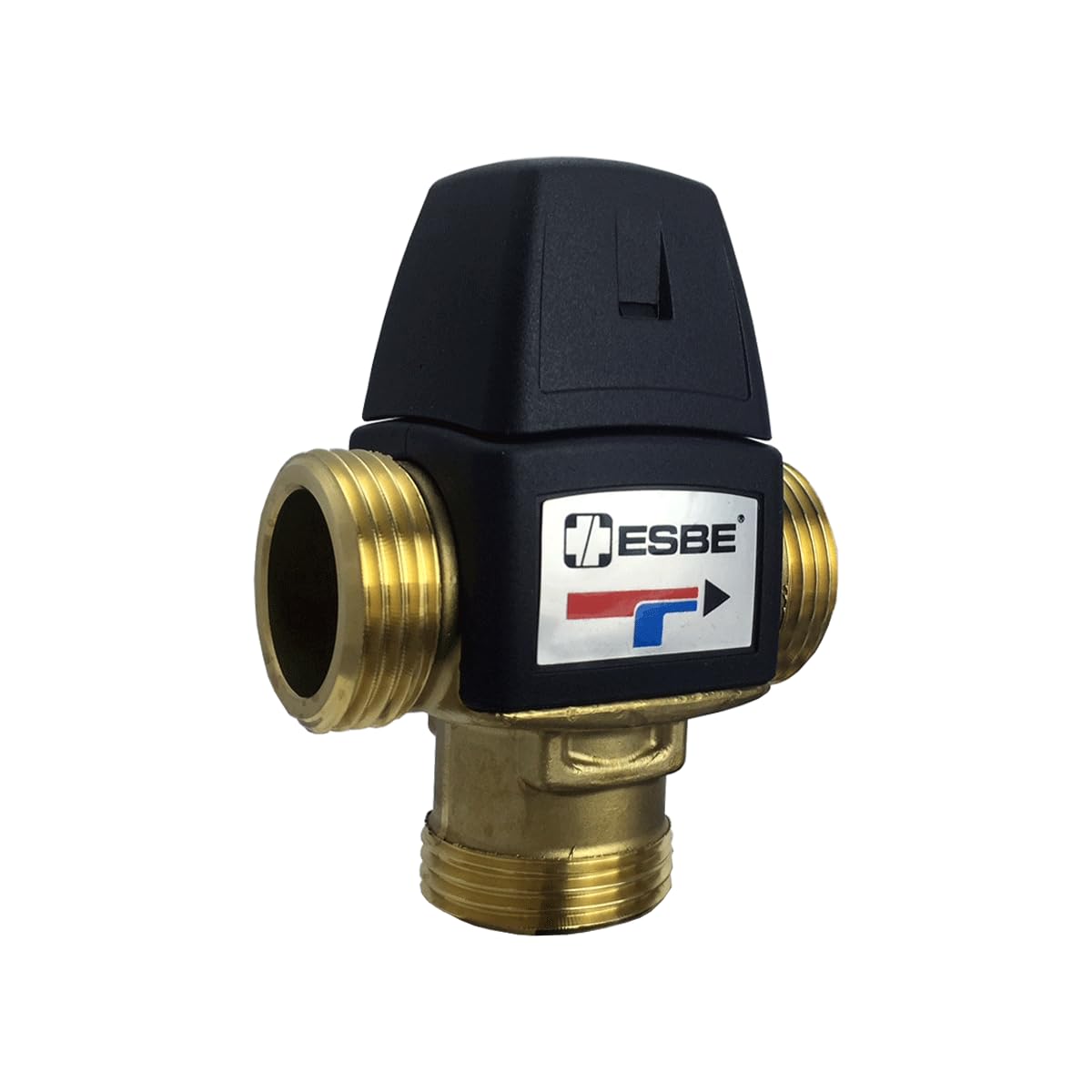 Ritzer by ESBE VTA 322, VTA 323, VTA 321 con diferentes conexiones, válvula de mezcla termostática, válvula de mezcla de 3 vías (VTA 322, 30-70 °C, rosca exterior de 1 pulgada - 33 mm)