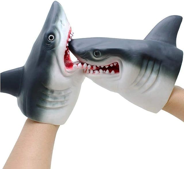 Shark Hand Puppet Animal Toys Finger Toy