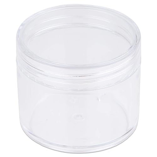 Miniatura 3 de Beauticom - Contenedor de primera calidad, redondo, transparente, a prueba de fugas (2 onzas). Recipientes plásticos de almacenamiento para viajes,