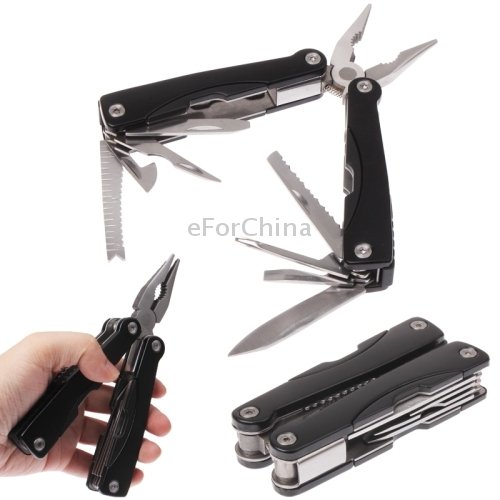 9 in 1 Folding Stainless Steel Multifunction Pliers Tool / Outdoor Use