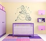 Wall Vinyl Sticker Alice in Wonderland Cheshire Cat Queen Of Heart White Rabbit Caterpillar Duchess Wall Vinyl Sticker Quote Phrase Fairy Tale Cartoon Character Girl Boy Nursery Kids Room Decor SA1661