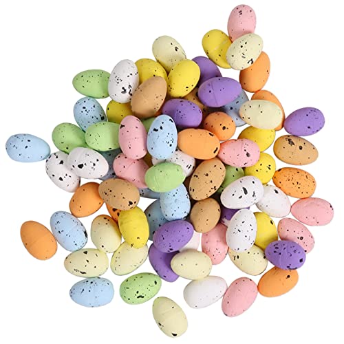 Générique 100PCS Oeufs Mousse de Pâques Multicolores Easter Décoration de Pâques Mini Les Oeufs de Pâques Ornements de Jardin Bricolage Decoration Oeuf...