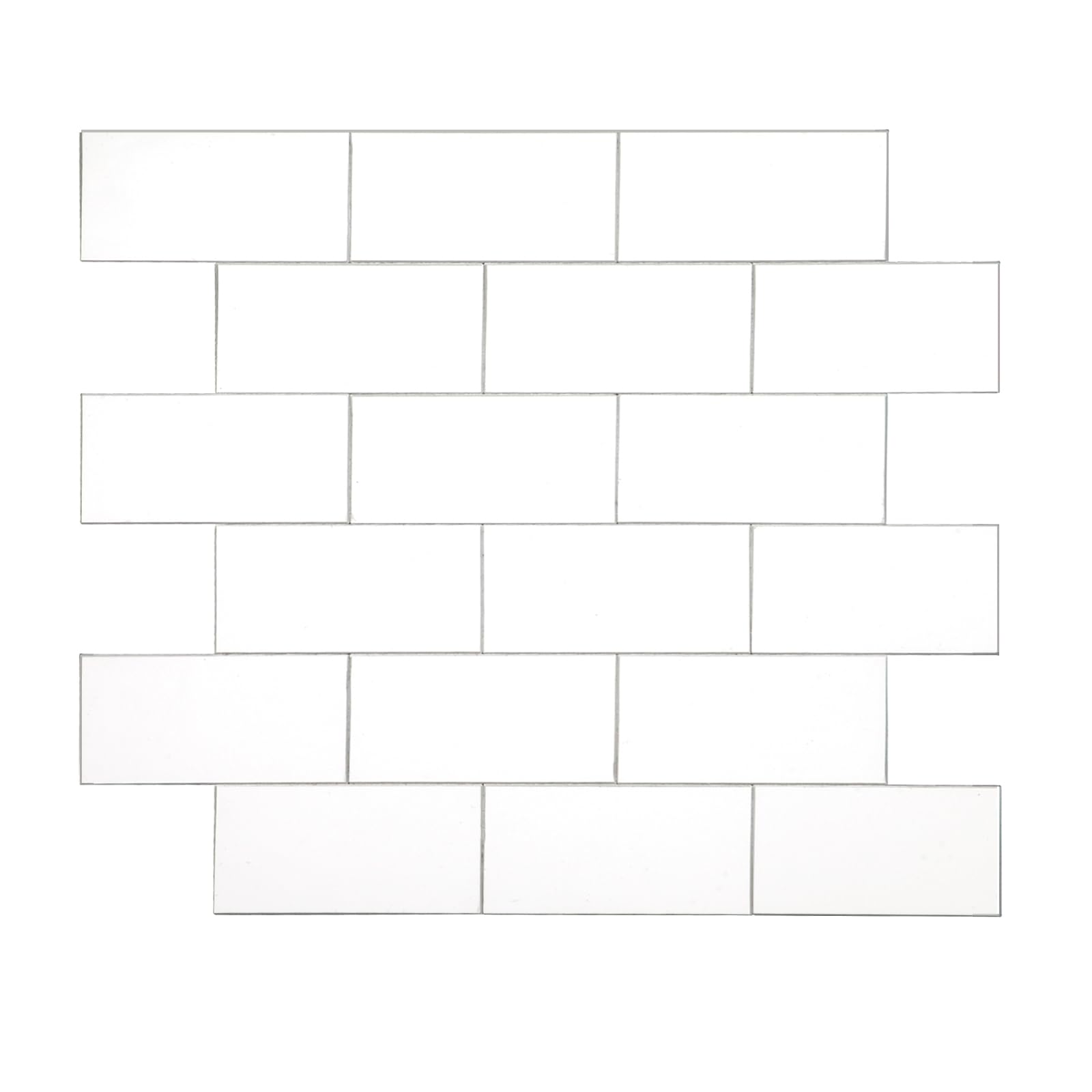 2026 New Upgrade Peel and Stick Backsplash Tile, Peel and Stick 11.34" X 11.57" Wall Tile for Kitchen, Bathroom, Fireplace, Laundry (White, 20 Packs)