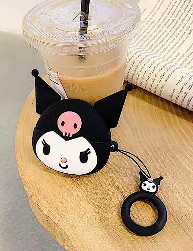 Image of New Cute Soft Silicone Case Compatible with Apple AirPods 4 Generation (2024) Full 360 Protection Dust-Proof Shockproof Case Cover with Hook (Cover Only) (Kurami)