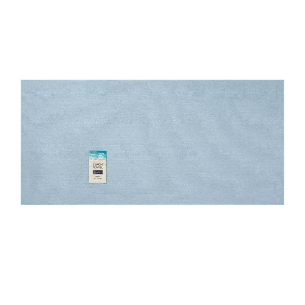 Bedding Home Large Microfibre Beach Towel | Lightweight Sand Free Quick Dry Towels for Adults | Fast Drying Blue Extra Large Jumbo Beach Towels | 71x152cm (Blue Towel)