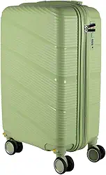 Mala de bordo em Polipropileno 4 rodas 360º - AeroMalas Catar (Verde)