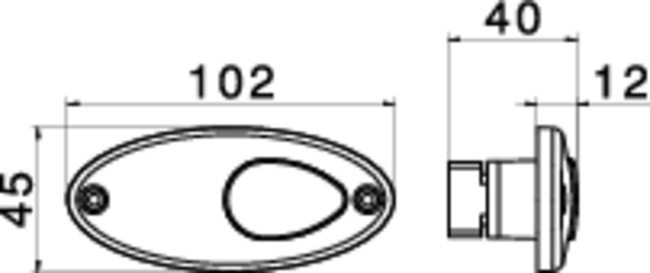HELLA Światła boczne - Halogen - 12V - Zabudowa/Połączenie śrubowe - Kolor szkła reflektora: żółty - z lewej/z prawej - Ilość: 1 - 2PS 964 295-001