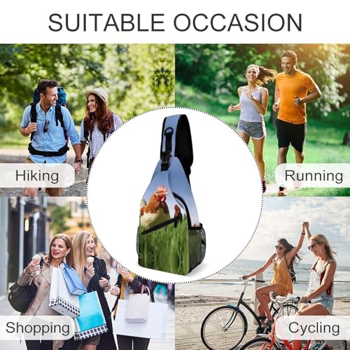 Mochila tipo bandolera deportiva para senderismo casual miniatura 6