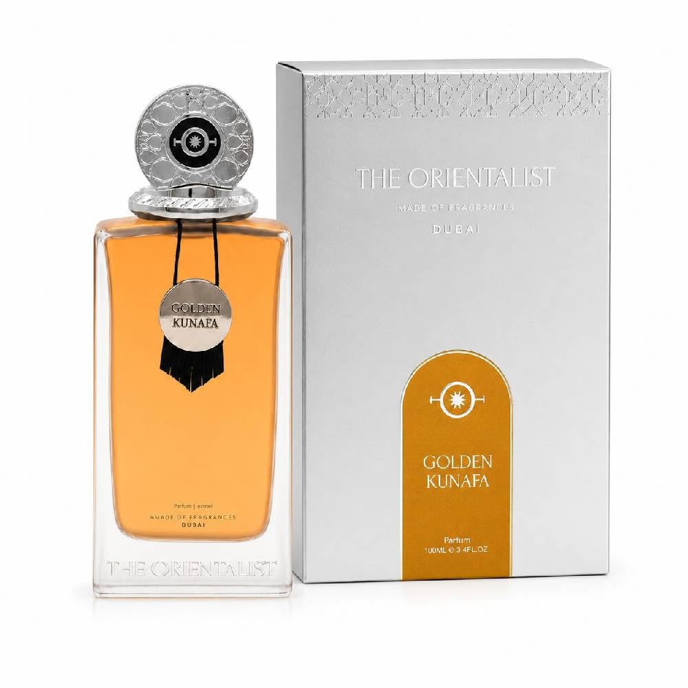 The Orientalist Golden Kunafa Parfum 100ml | Gourmand Orientale, Note di Caramello e Miele, Fondo Vaniglia e Muschio, Fragranza Unisex, Scia Calda e Persistente