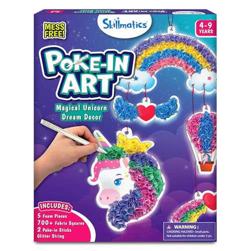 Image of Skillmatics Poke-in Art - Unicorn Dream Decor, DIY Craft Kits, Mess-Free Fun, Creative Activity, Gifts for Kids Ages 4, 5, 6, 7, 8, 9