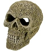 Blue Ribbon EE-339 Haunted Skull Exotic Environments Aquarium Ornament, Small