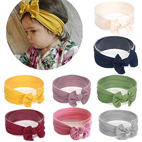 Bandanas de cabeça para bebês meninas, bandanas e laços para recém-nascidos, bandanas de nylon para