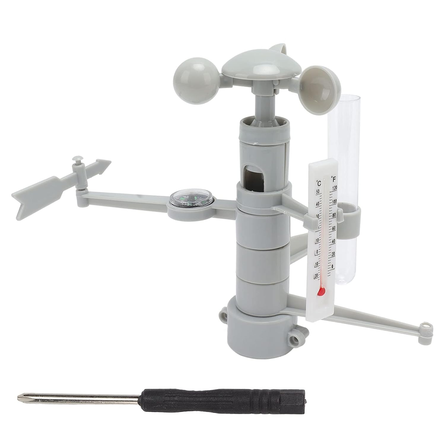 Juego de estación meteorológica multifuncional DIY, fácil operación y seguro DIY estación meteorológica juguete para uso doméstico
