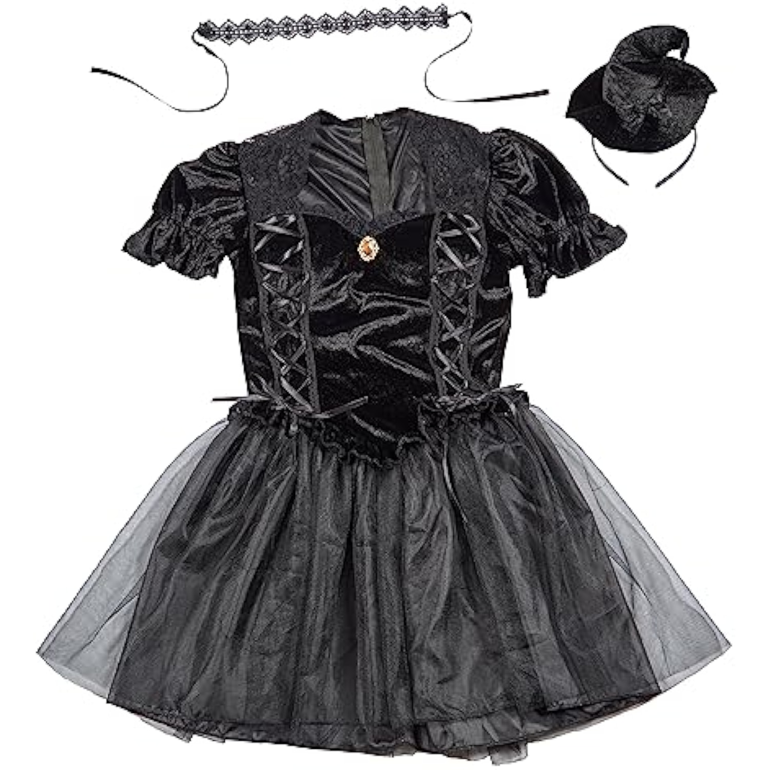 クリアストーン(Clearstone) ファンタジックヴィラン コスプレ ハロウィン マギア レディース ブラック 詳細画像3