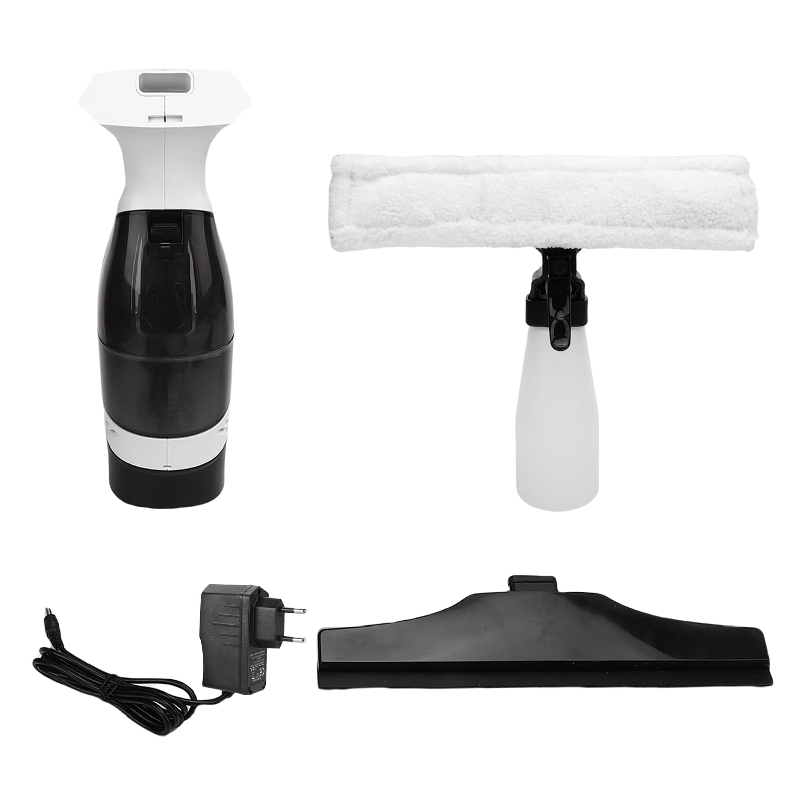 Ventana Vacuum Sobreegee Incolima Hommesca Vacú Inalámbrica Herramienta de Limpieza Eléctrica Portátil Recargable Suministros para el Hogar White (EU Enchufe 110-240V)