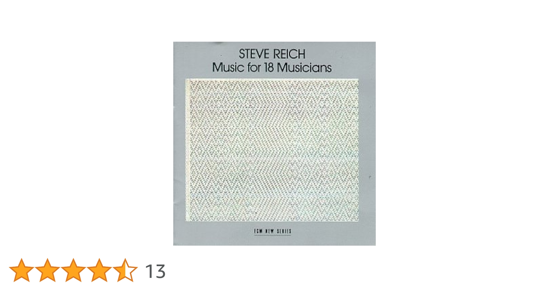レコード Steve Reich Music for 18 Musicians 81L3N93OLDL.jpg