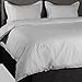 Hotel Collection Duvet Comforter Cover Set, 100% Egyptian Cotton - Hypoallergenic, Ultra Soft Percale Lace Premium Quality Set - Includes Duvet Cover and 2 Pillow Shams, Off-White, King