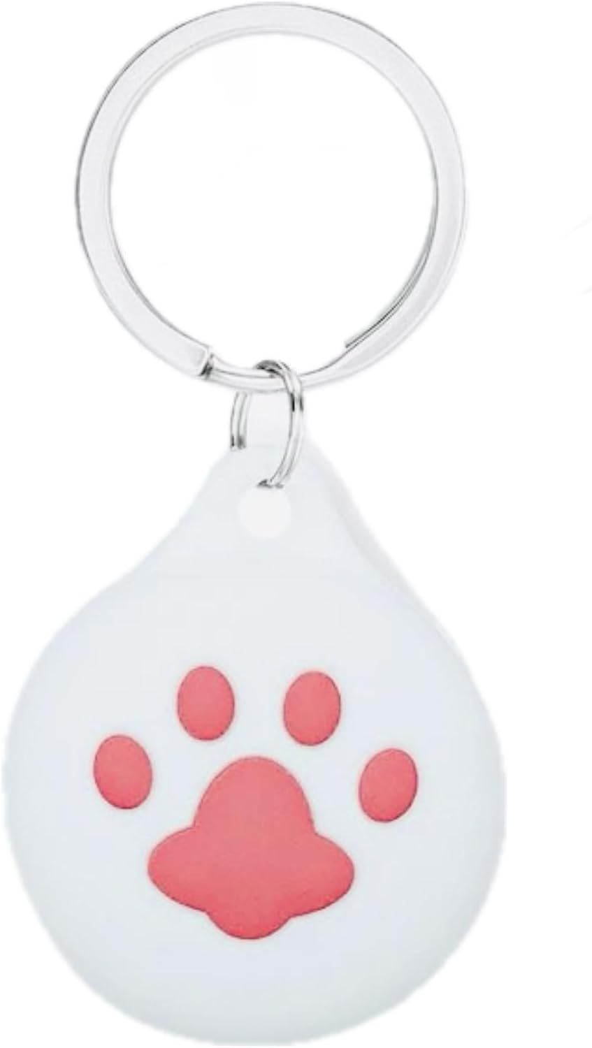 Soft Silicone Case Cover for Airtag with Key Ring, Compatible with Apple Air Tag Holder Keychain for Keys, Luggage, Pets Dog Cat Collar, Backpack, Anti-Lost Cute Protector Holder for AirTag,1pack image 5