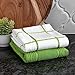 T-Fal Solid & Checked Parquet Kitchen Towels: Highly Absorbent, Super Soft Long Lasting - 100% Cotton, 16