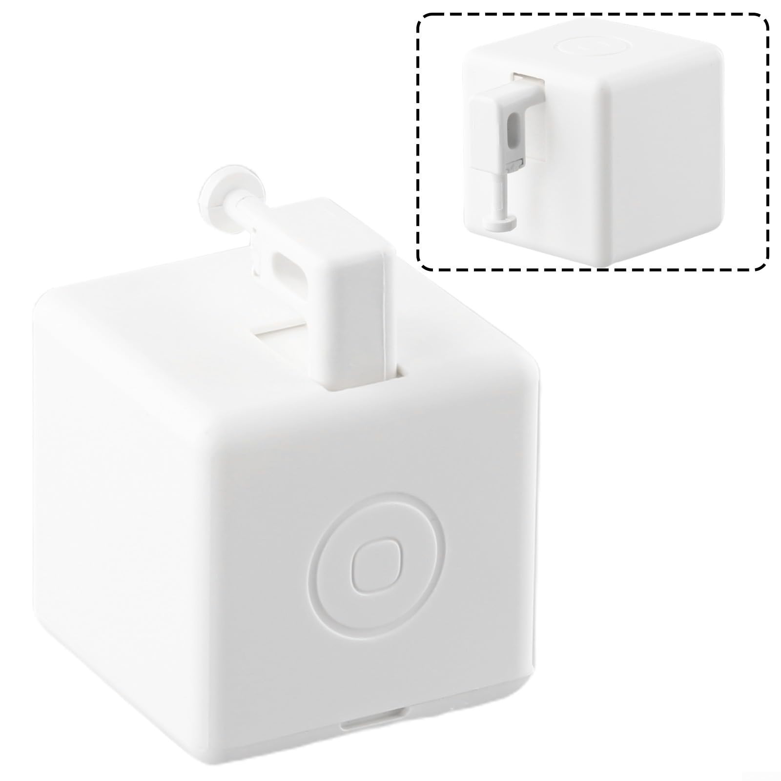 Bouton poussoir sans fil avec WiFi, application à distance et commande vocale pour lumières, appareils électroménagers, installation sans câblage, distance de poussée et minuterie réglables, alimenté