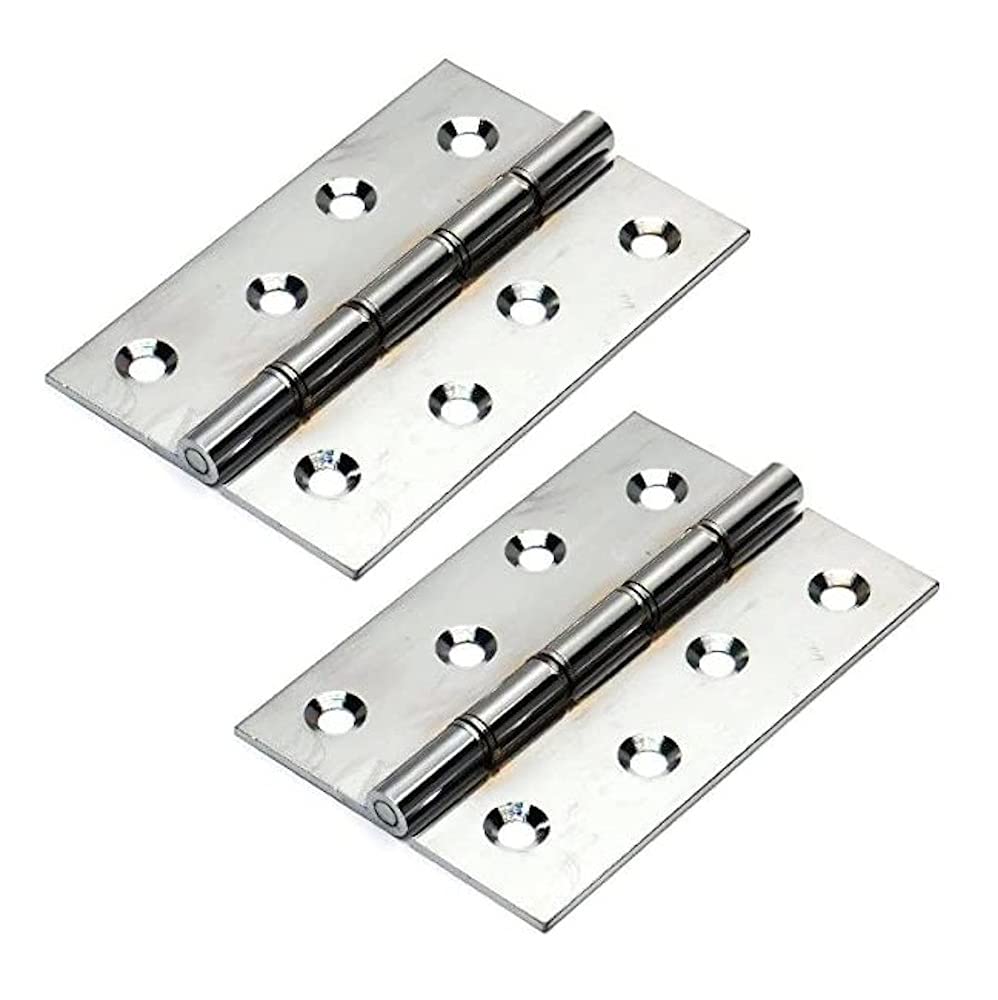 Merriway Bh05925 Hinge - Butt Brass Chrome Plated 38Mm -2 Pcs