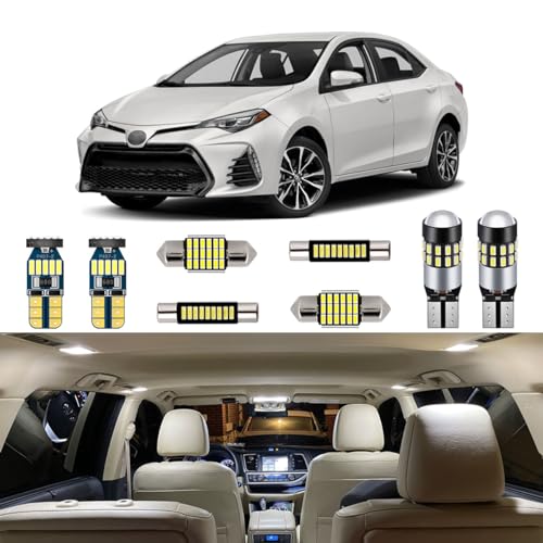 Kit de 6 luces LED interiores blancas para Toyota Corolla