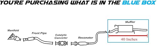 Silenciador de escape compatible 2009-2011 Aveo 1.6L